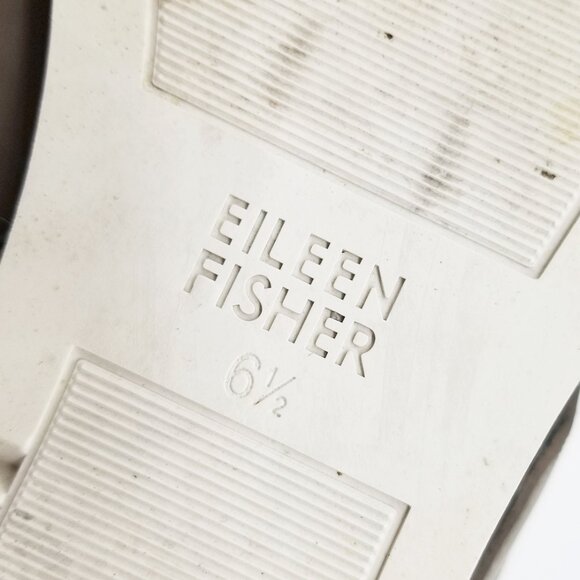 Eileen Fisher Kale Sandals 6.5 Velcro Strap Platform Moon Beige Taupe Gray $207 - Picture 12 of 16